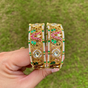 Pachi Kundan Kadas for Women