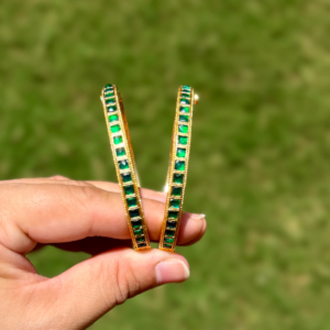 Single Line Kundan Bangles - AKB009
