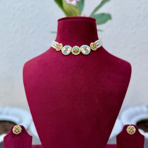 Rangoli Kundan Choker for Women
