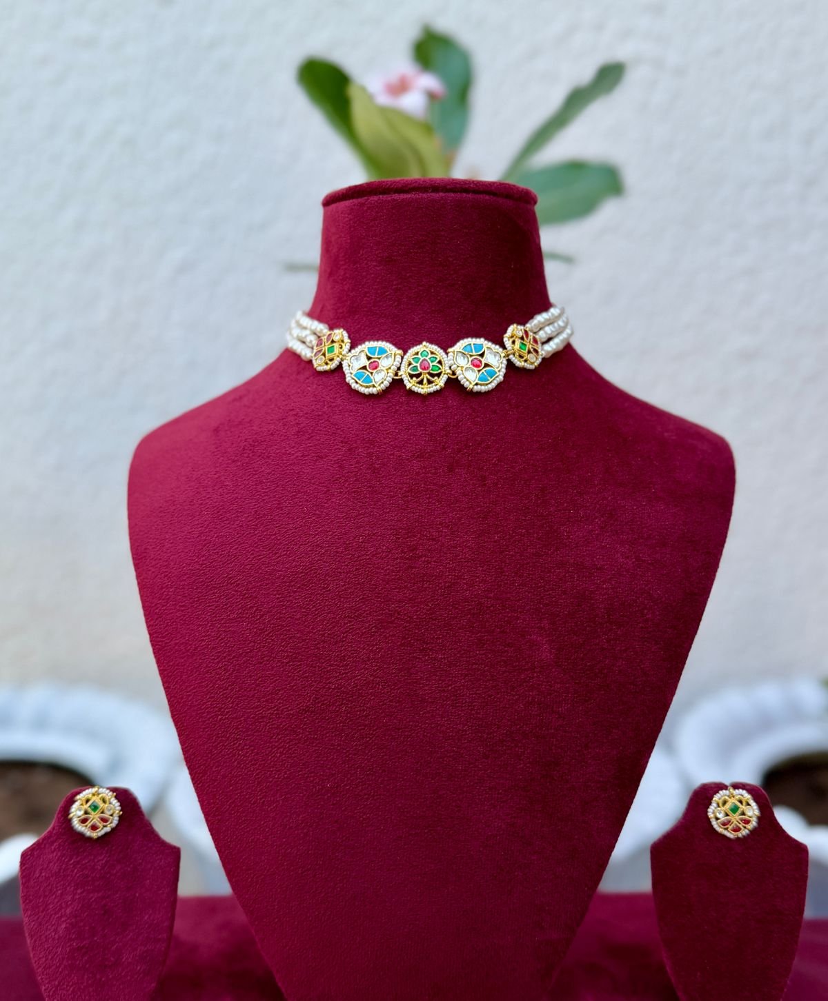 Rangoli Kundan Choker for Women