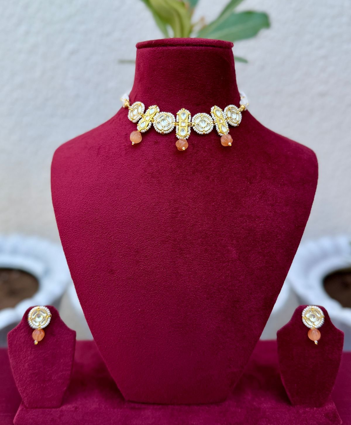 Phool Kundan Choker for Women