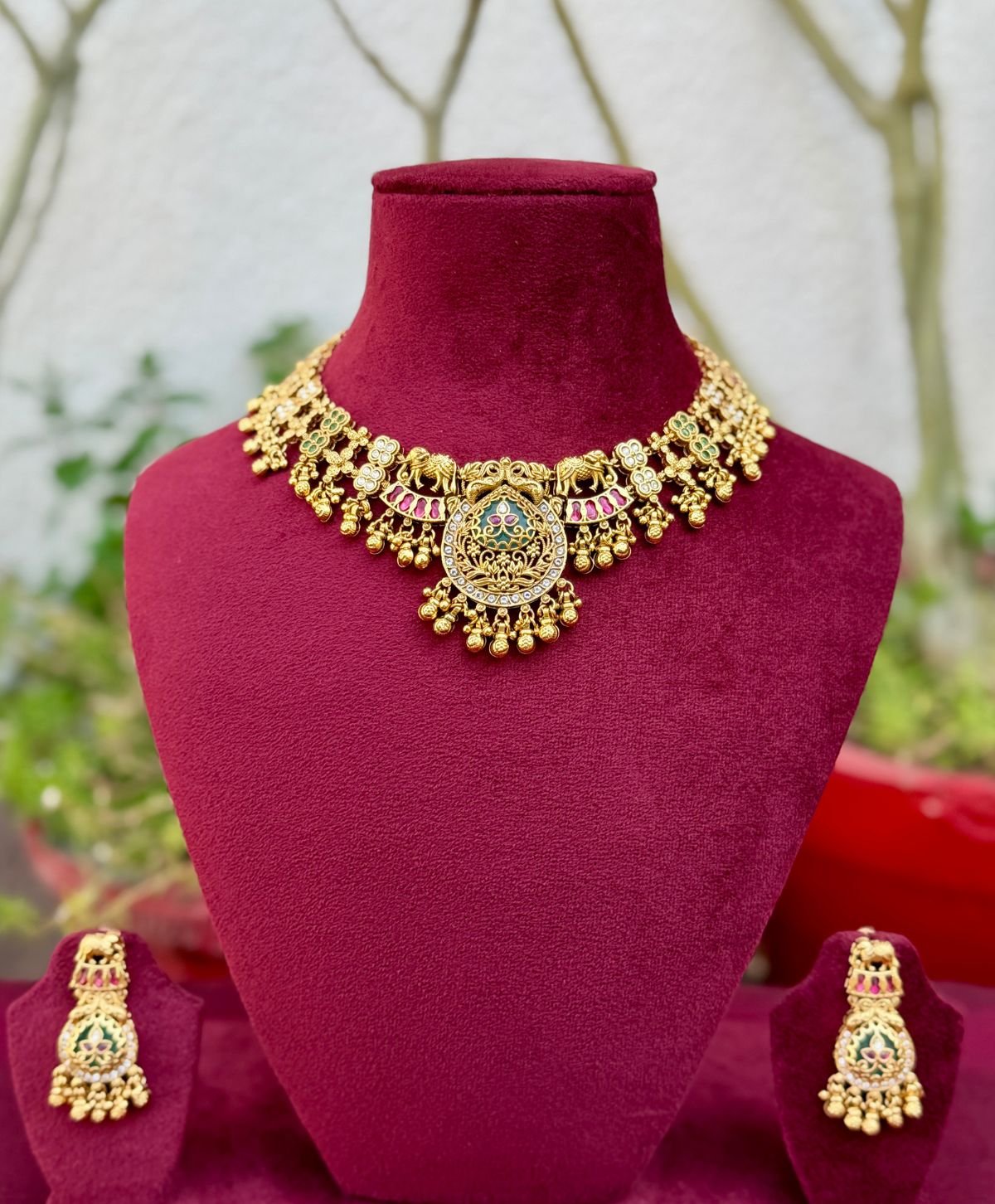 Kundan Sunheri Haar for Women