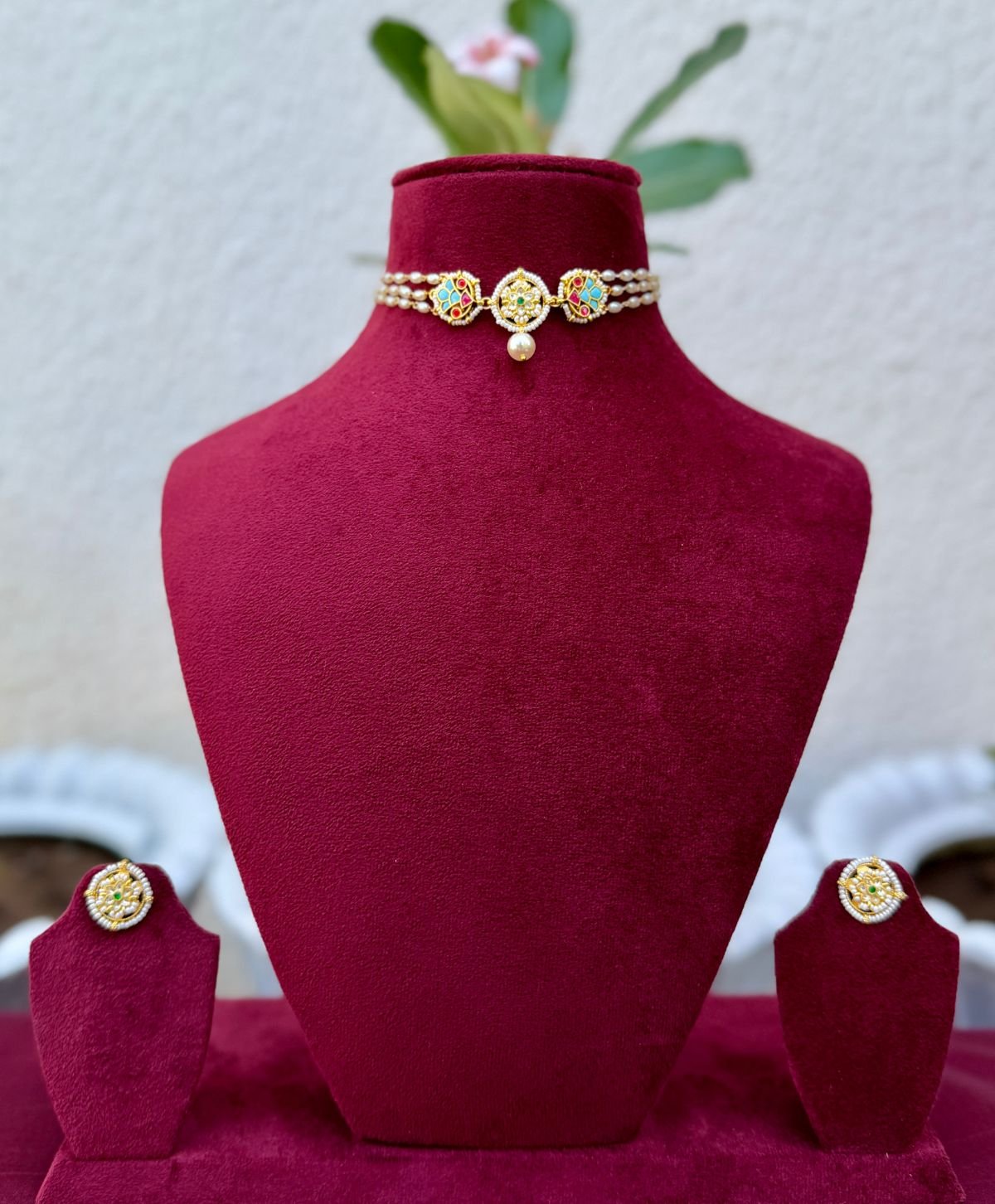 Kundan Moti Ratan Choker for Women