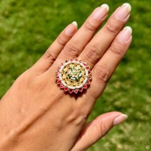 Pachi Kundan Ring - AKR007