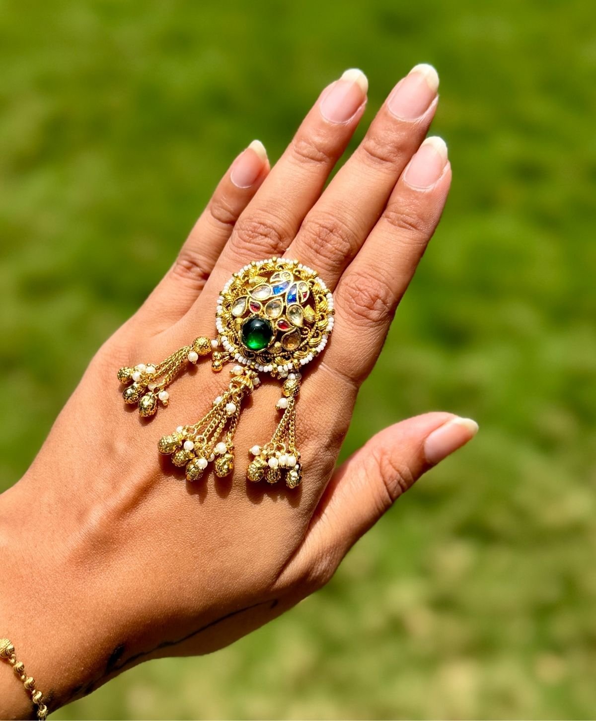 Kundan Heritage Ring for Women
