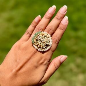 Pachi Kundan Ring - AKR009