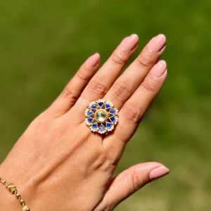 Pachi Kundan Ring for Women