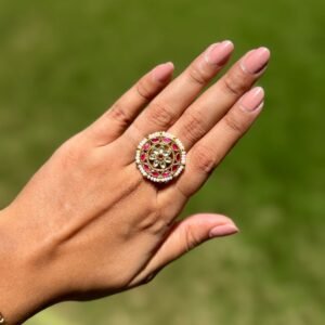 Pachi Kundan Ring - AKR017