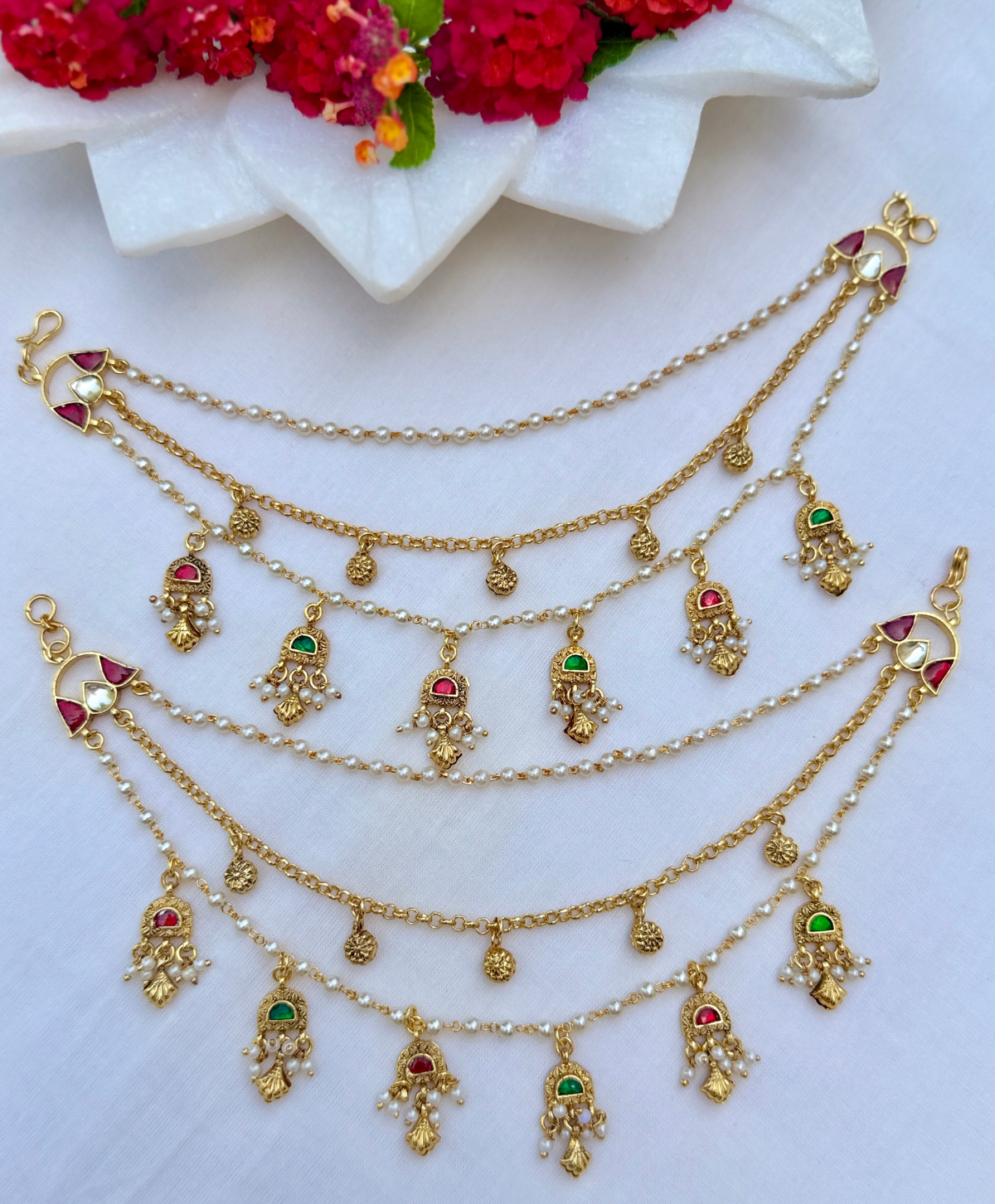 Pachi Kundan Kaanser for Women
