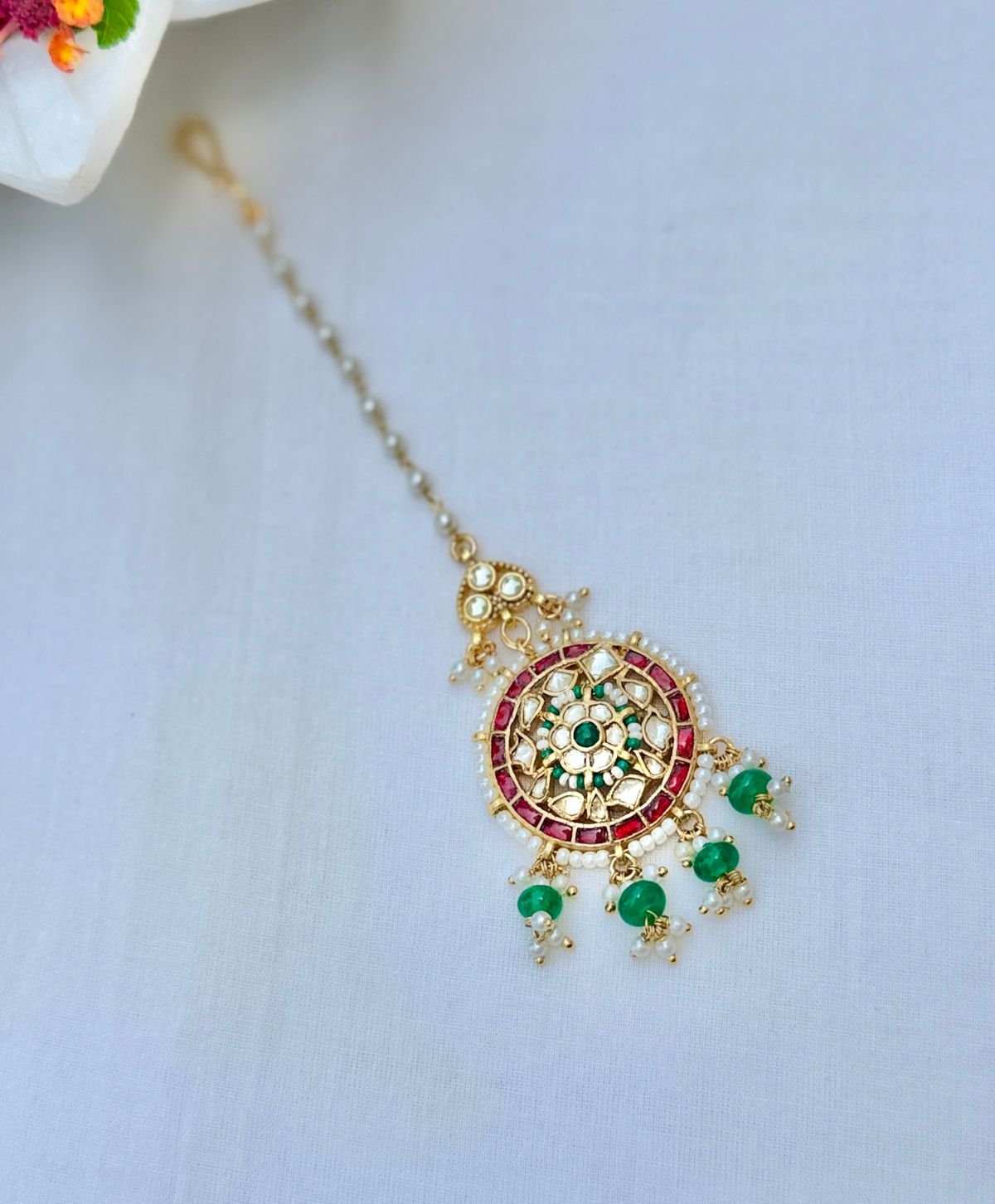 Pachi Kundan Tikka for Women