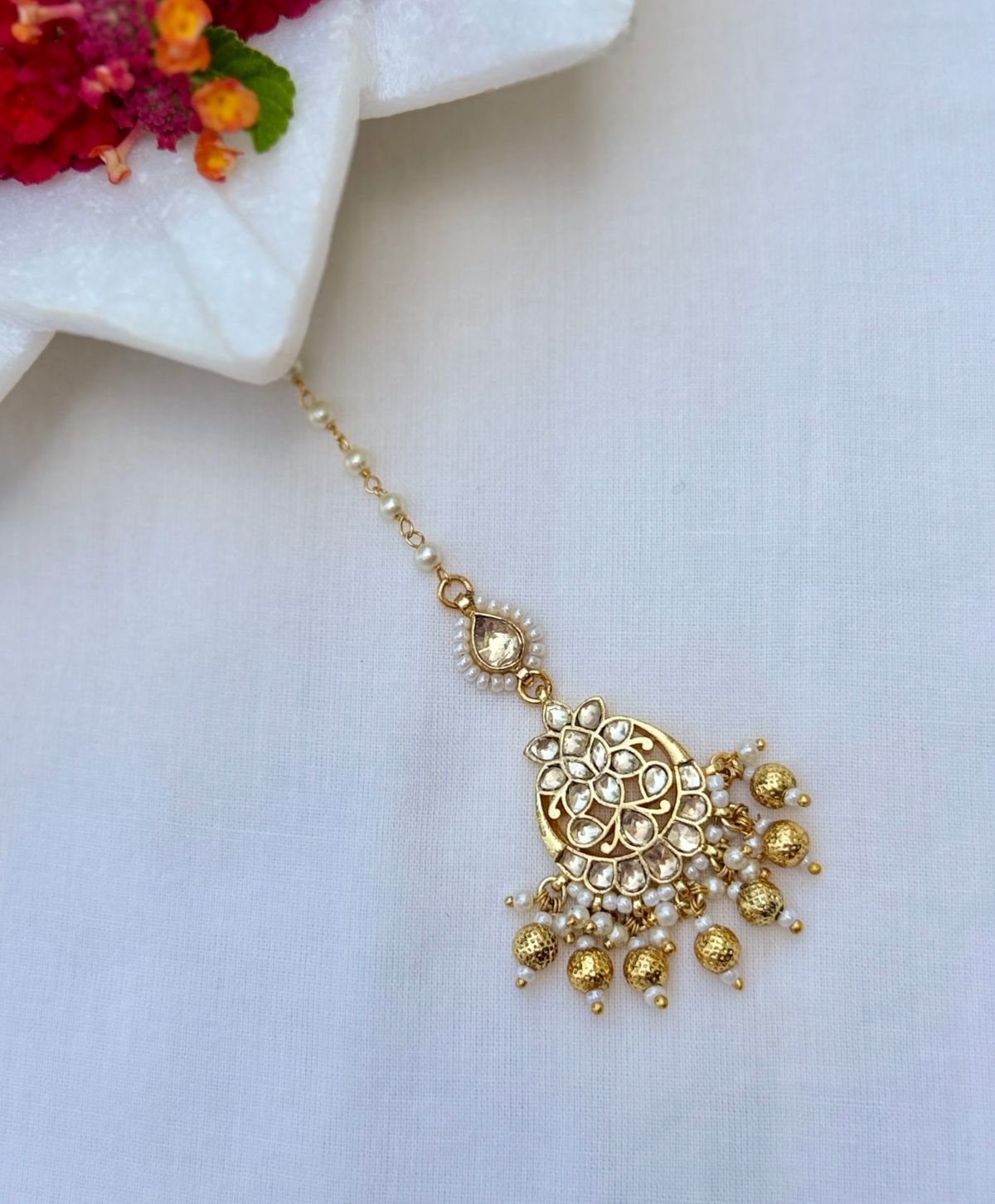 Mini Kundan Tikka for Women