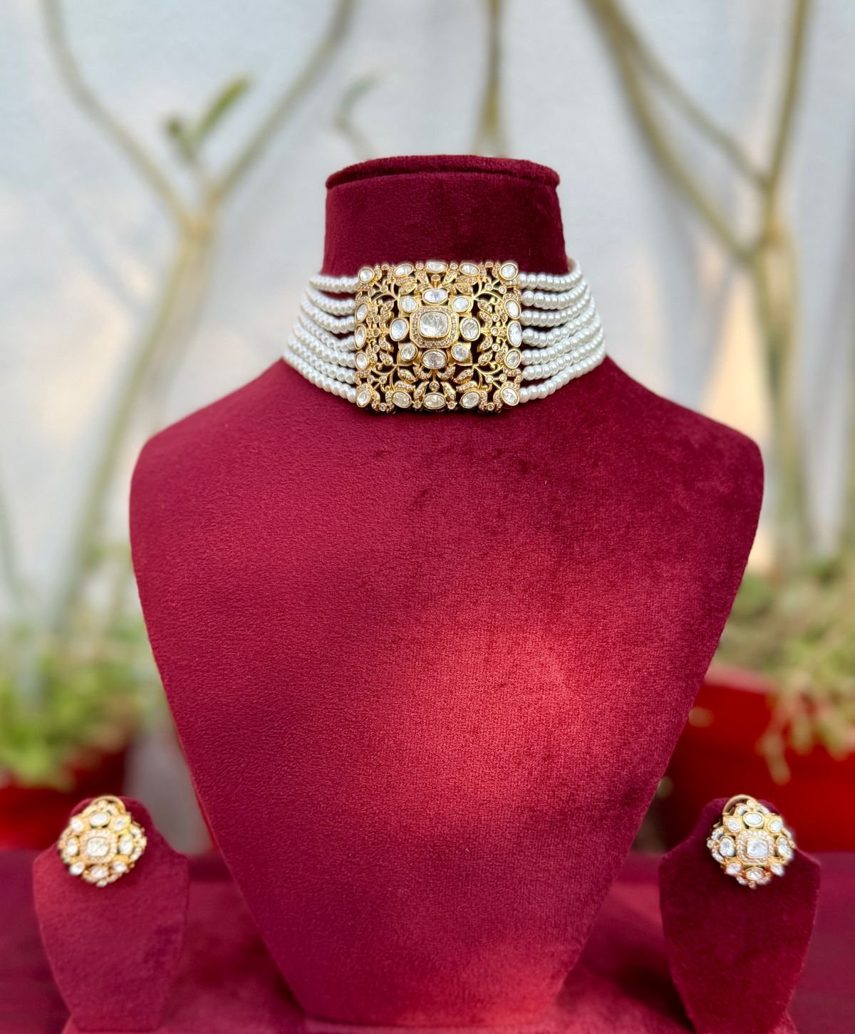 Polki Nyra Pearl Choker for Women