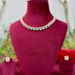 Delicate Polki Kundan Necklace - APN012