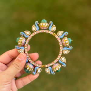 Peacock Polki Kundan Kada - APB001