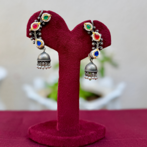 German silver fusion earcuffs - AGE065
