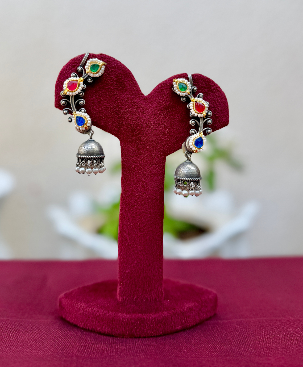 German silver fusion earcuffs - AGE065