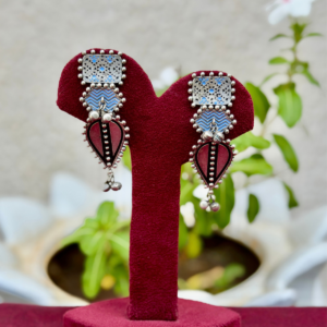 Blue Tribal Earrings