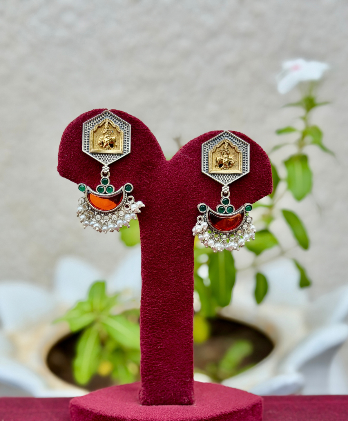 Krishna Dualtone Earrings