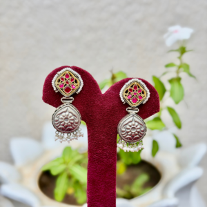 Rani Kundan Dualtone Earrings