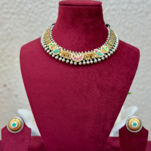 Dual tone Fusion Necklace -AGN021
