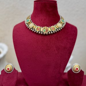 Dual tone Fusion Necklace -AGN022