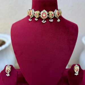 Rani Green Dual Tone Fusion Choker - AGN030