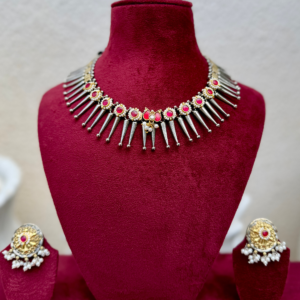Rani Dual Tone Fusion Necklace - AGN032