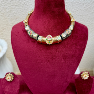 Dual Tone Fusion Hasli Necklace - AGN035