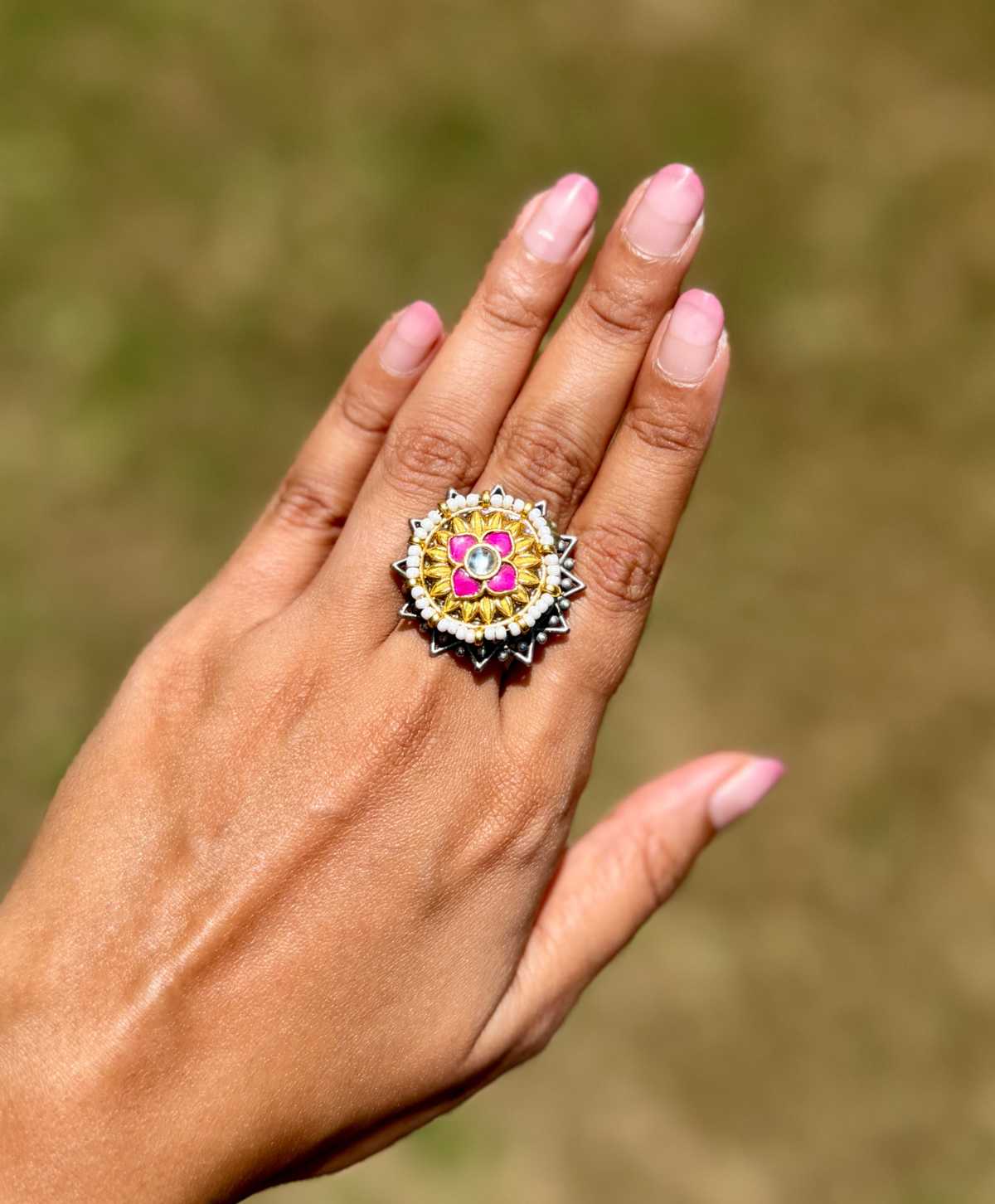 Silver Look A Like Fusion Ring - AGR017