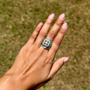 Silver Look A Like Fusion Ring - AGR019