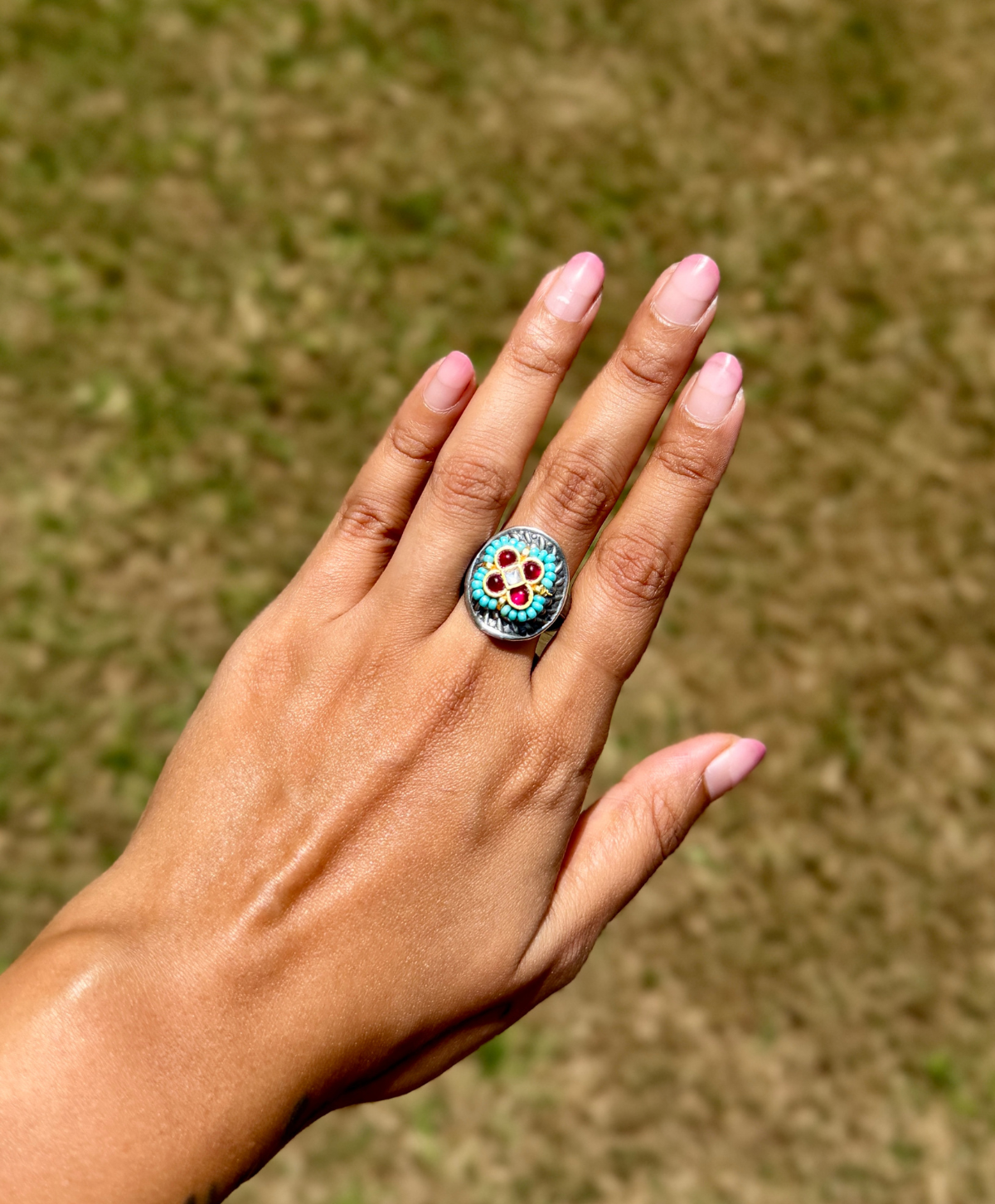 Silver Look A Like Fusion Ring - AGR019