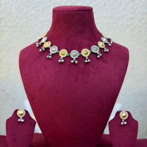 Dualtone German Silver Necklace
