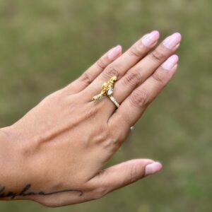 Chidiya Polki Ring